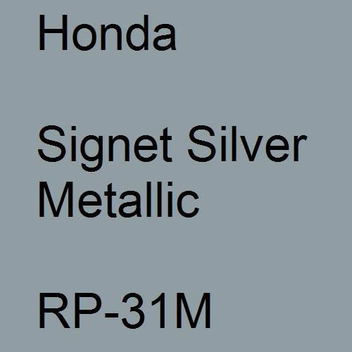 Honda, Signet Silver Metallic, RP-31M.